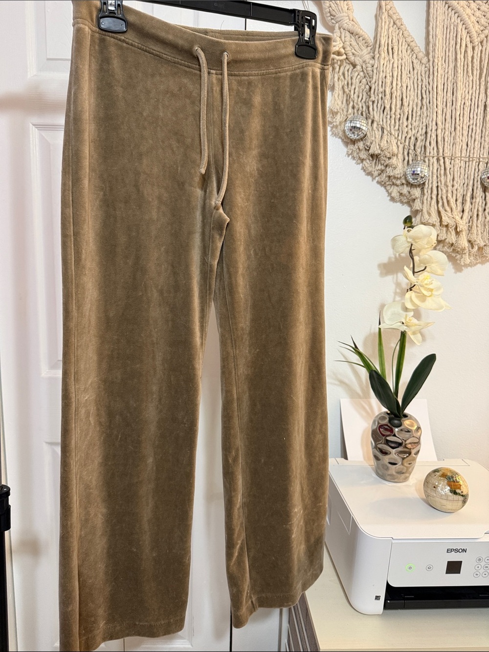 Express Velour Drawstring Pants SMALL